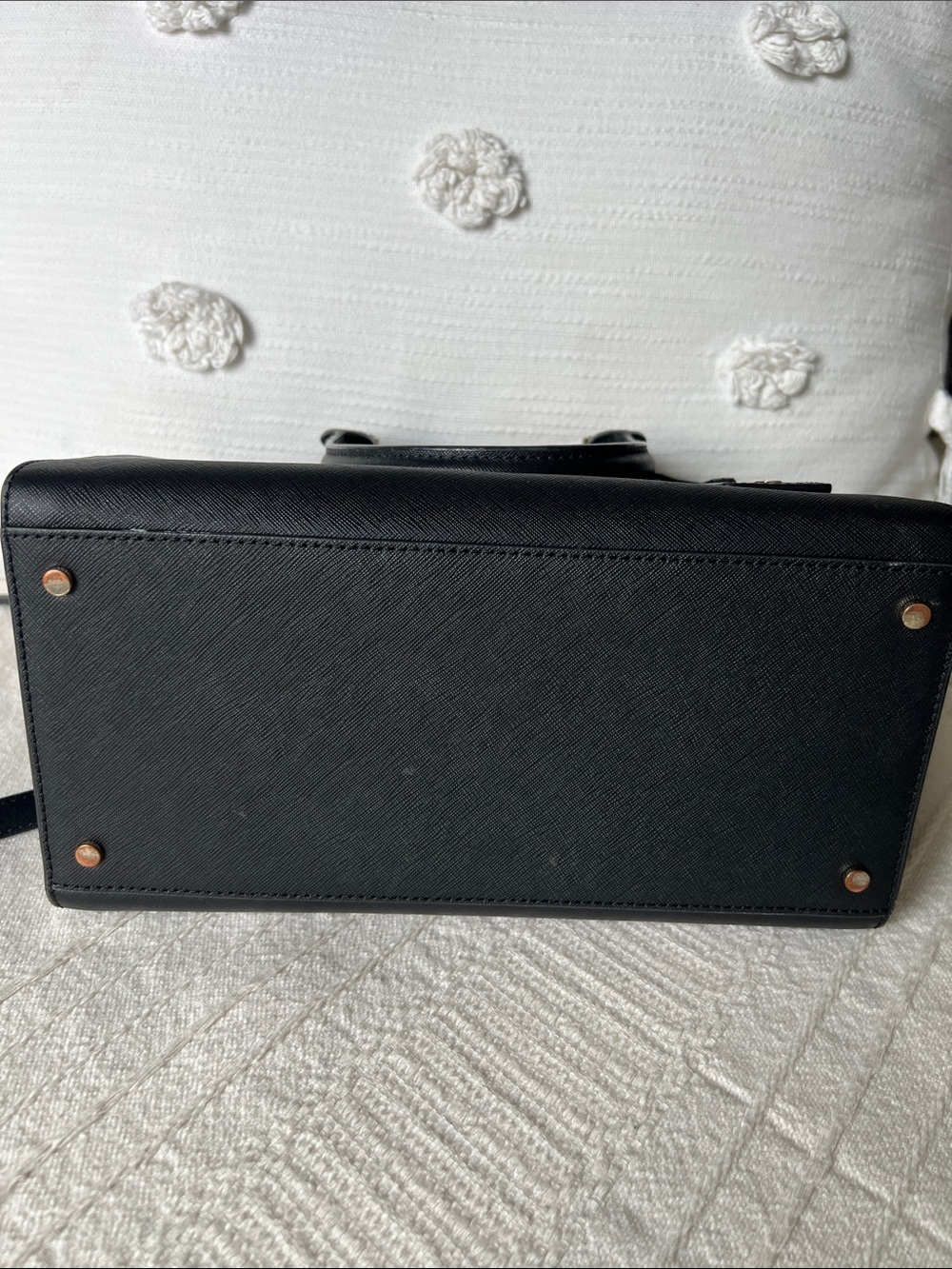 kate spade black saffiano leather satchel - Picture 8 of 14